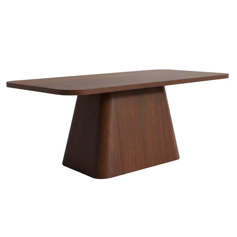 Table à manger effet bois 8 personnes