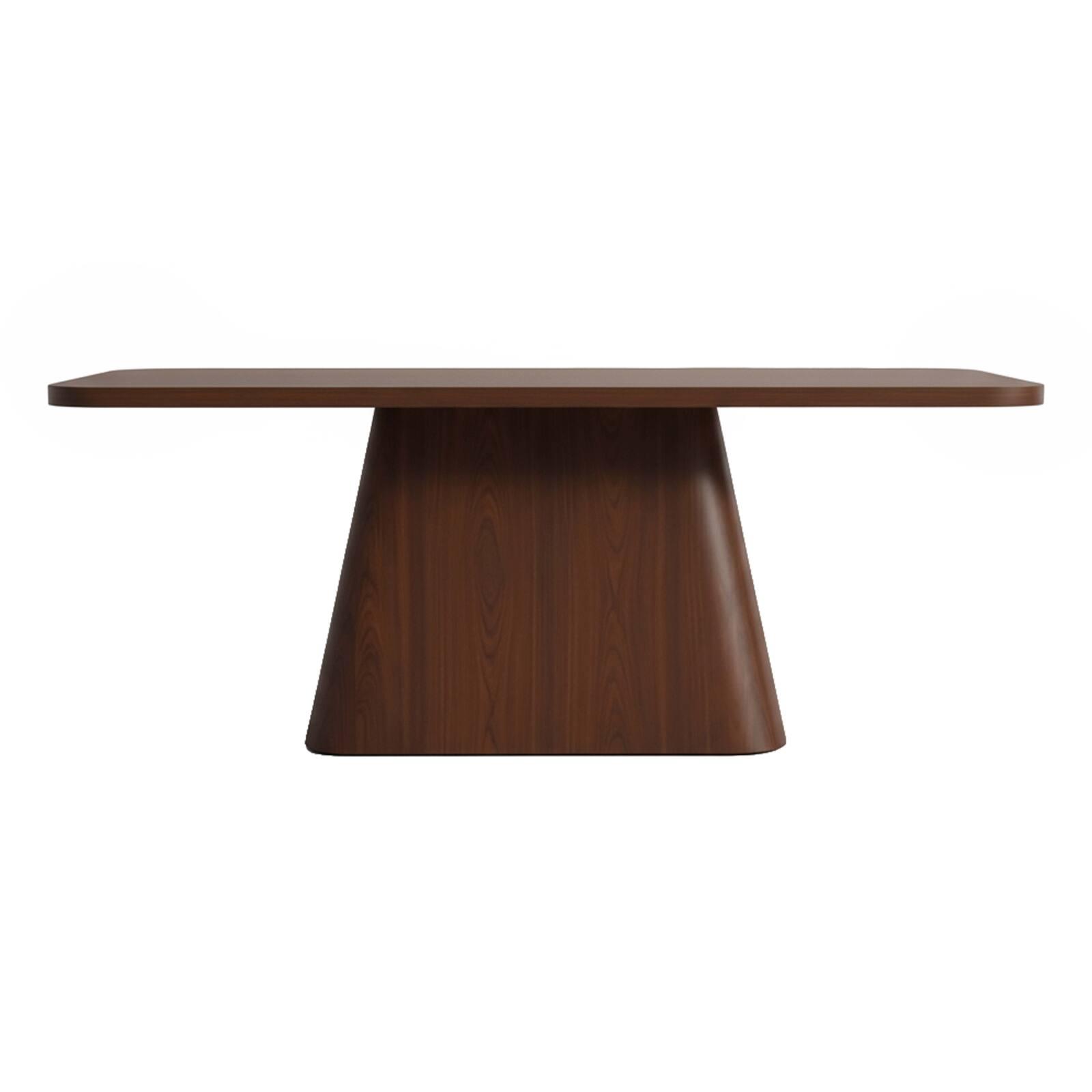 Table à manger effet bois 8 personnes