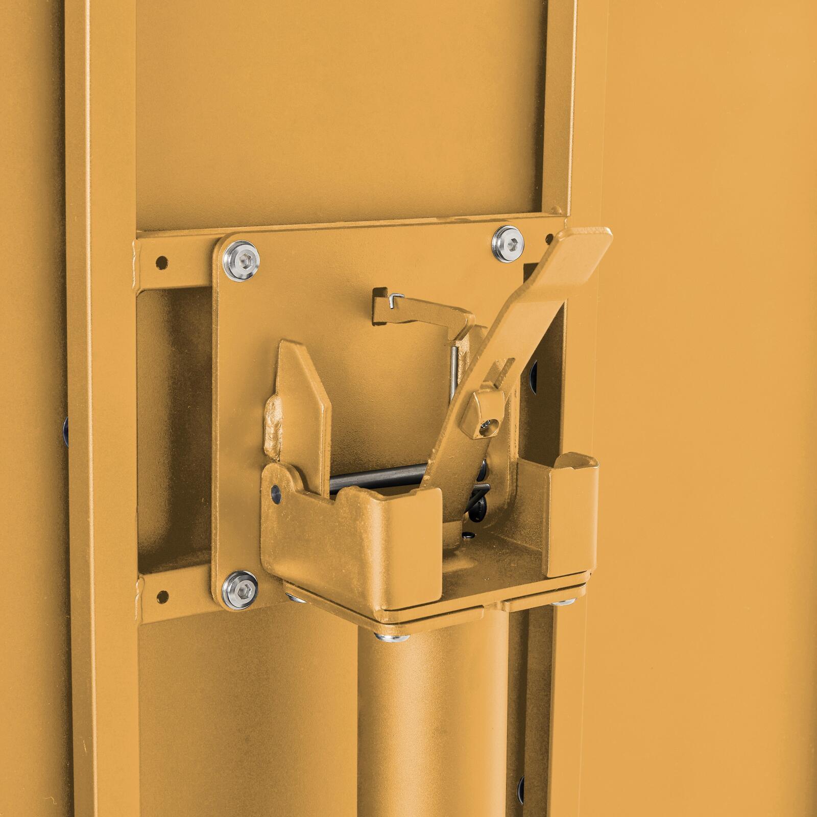 Table de jardin bistrot carré inclinable en métal avec pied encastrable 70x70 cm et 2 chaises