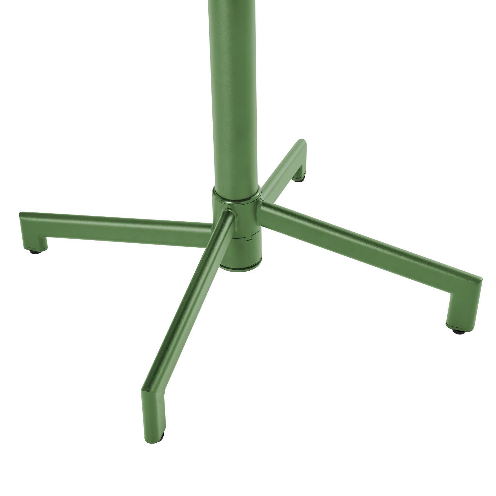 Table de jardin bistrot carrée inclinable en métal avec pied encastrable 70x70 cm et 2 chaises avec accoudoirs