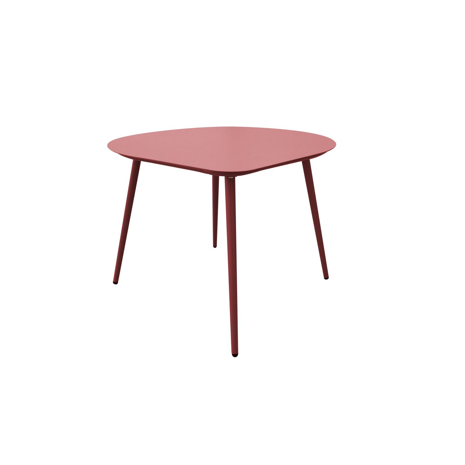 Tables basses gigognes de jardin rondes en métal 58x50x34 cm et 40x35x28 cm