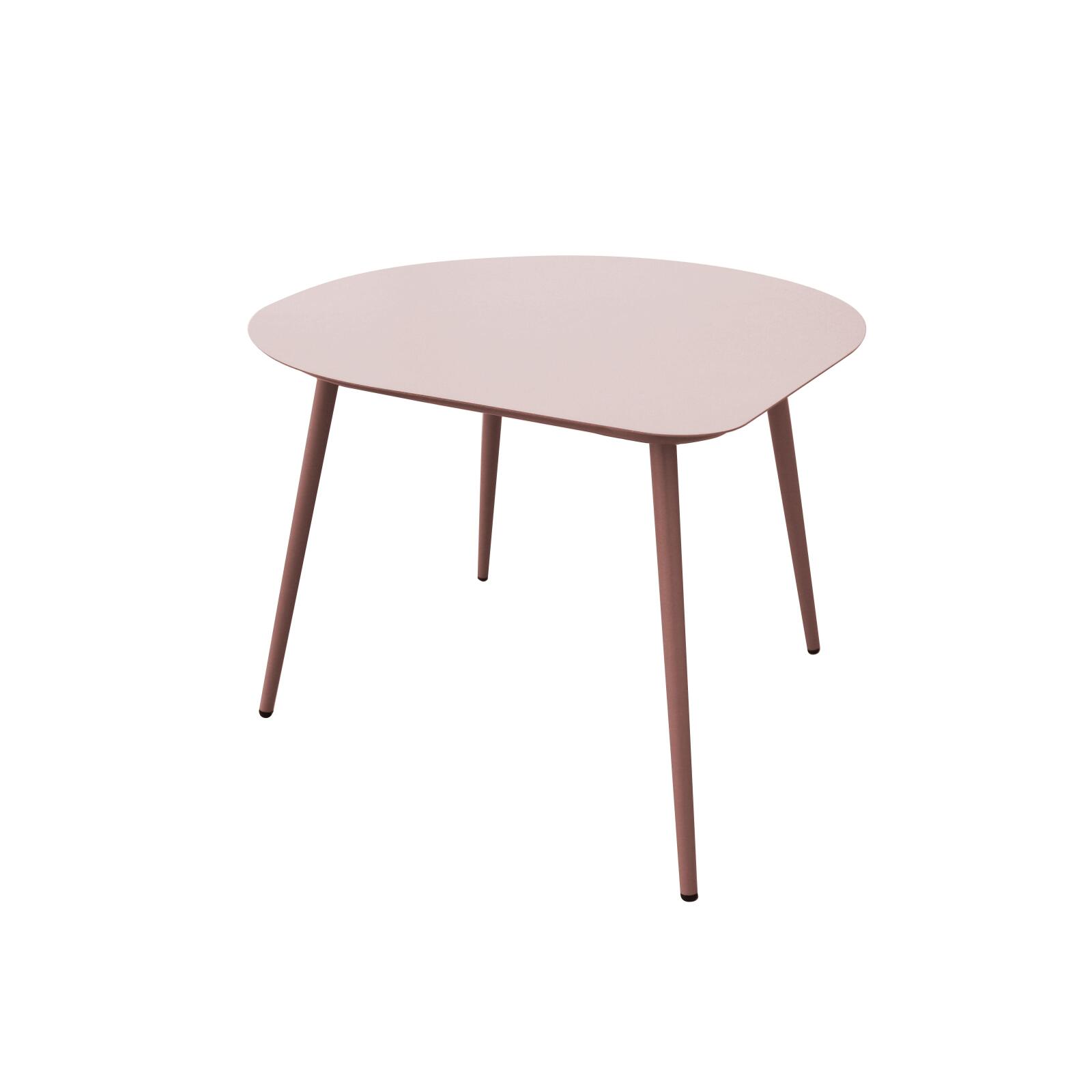 Tables basses gigognes de jardin rondes en métal 58x50x34 cm et 40x35x28 cm