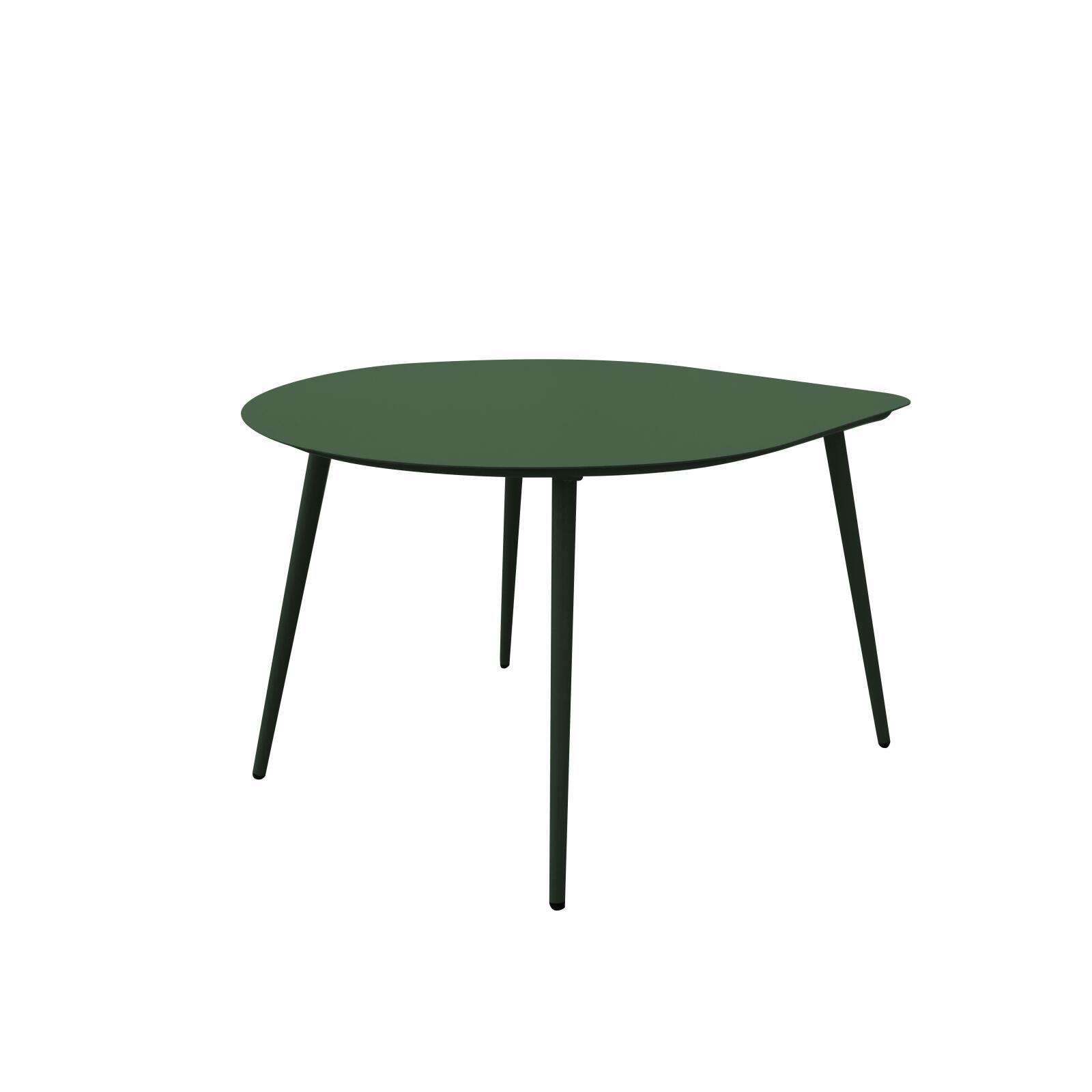 Tables basses gigognes de jardin rondes en métal 58x50x34 cm et 40x35x28 cm