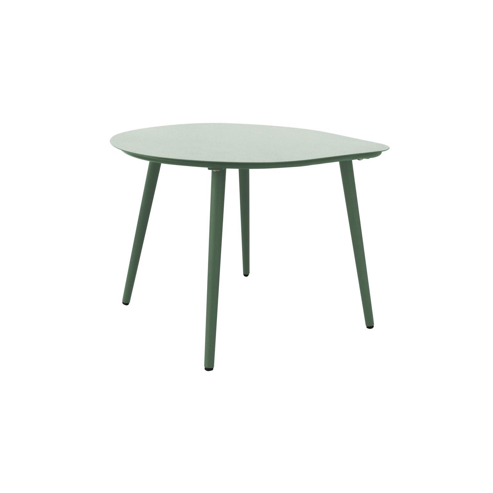 Tables basses gigognes de jardin rondes en métal 58x50x34 cm et 40x35x28 cm