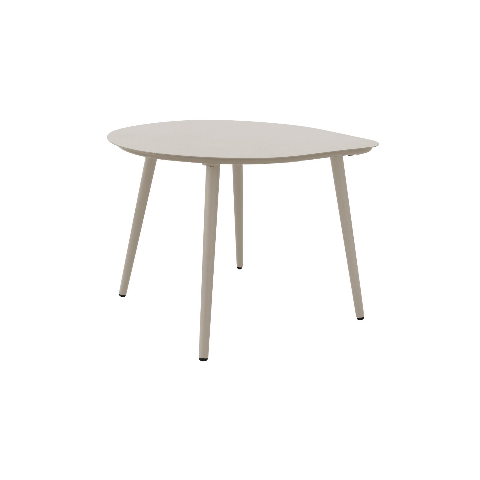 Tables basses gigognes de jardin rondes en métal 58x50x34 cm et 40x35x28 cm