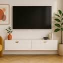Meuble TV suspendu 160 cm style moderne