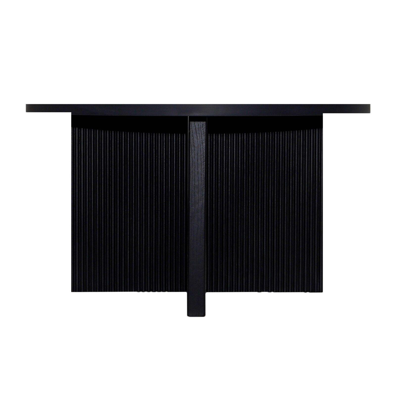 Table basse effet bois ronde Ø80 x 45 cm   