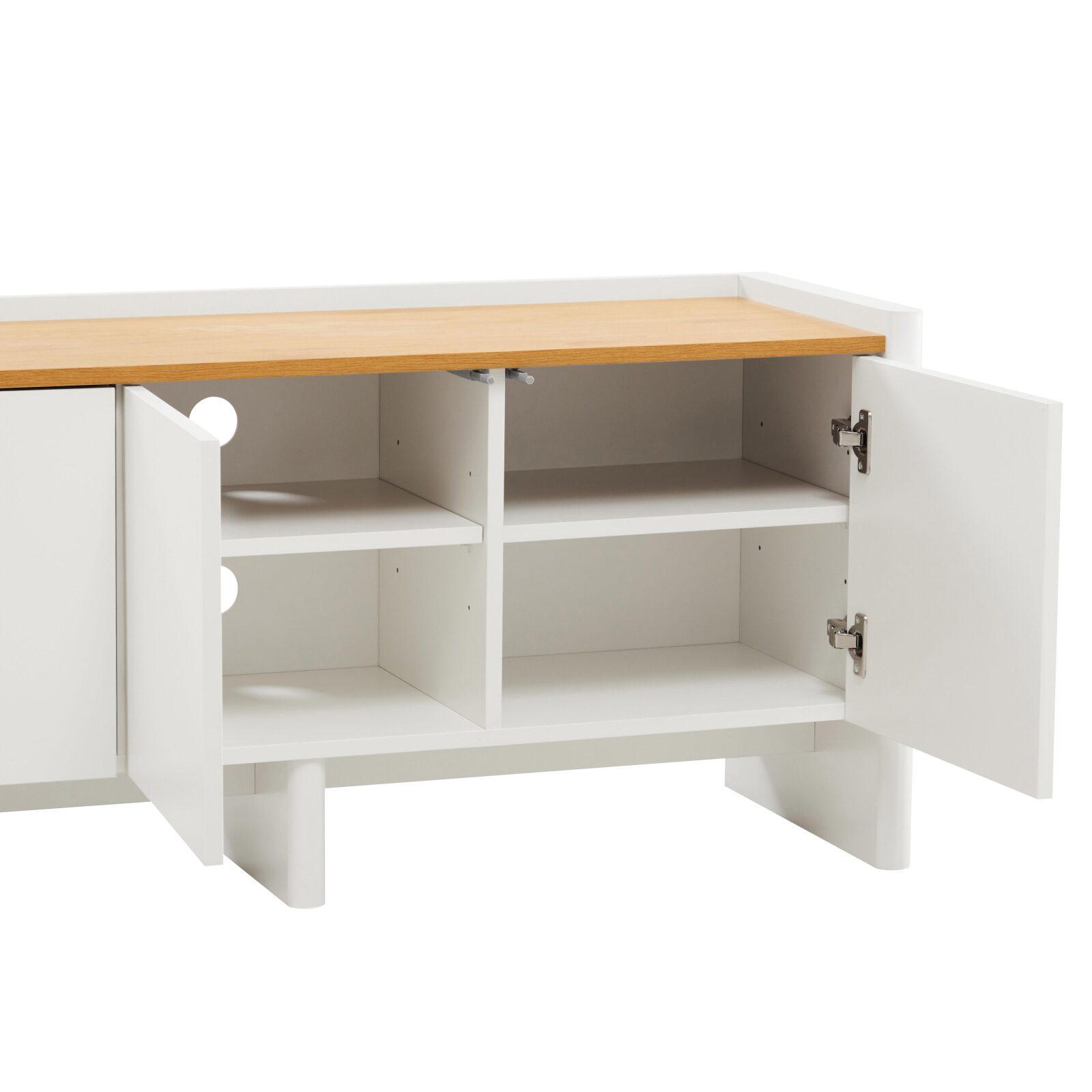 Meuble TV coloré 120 cm rétro