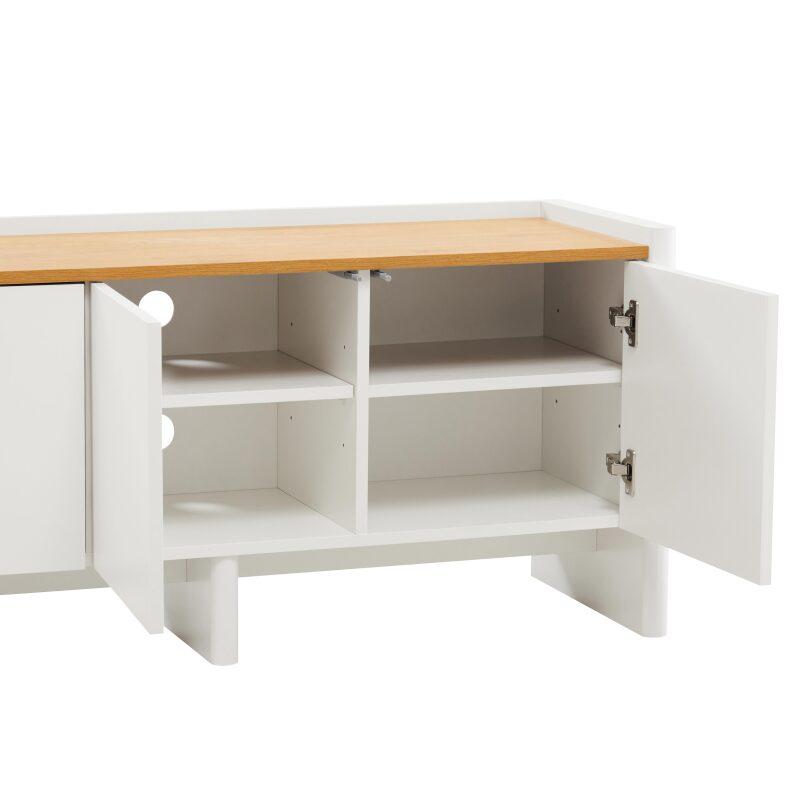 Meuble TV coloré 120 cm rétro (5/7)