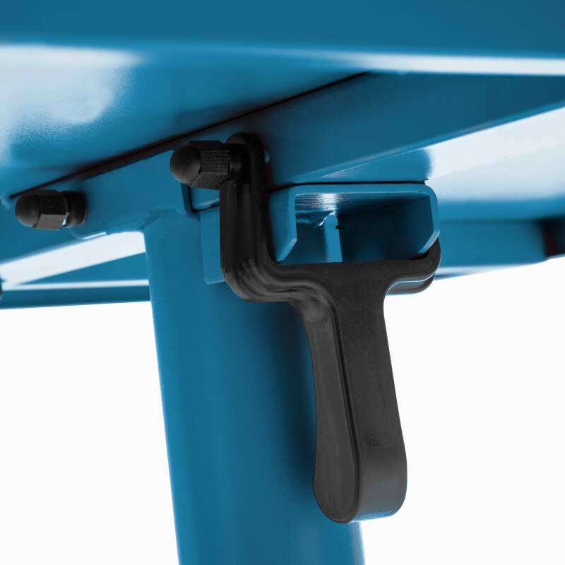 Table de jardin bistrot carrée inclinable en métal 70x70 cm et 2 chaises avec accoudoirs (5/9)