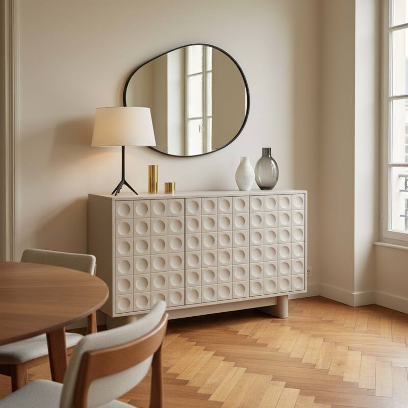 Buffet uni 3 portes 124 cm (5/7)