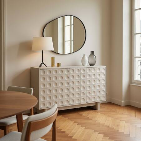 Buffet uni 3 portes 124 cm (5/7)