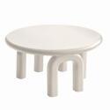 Table basse effet laqué ronde Ø80 cm