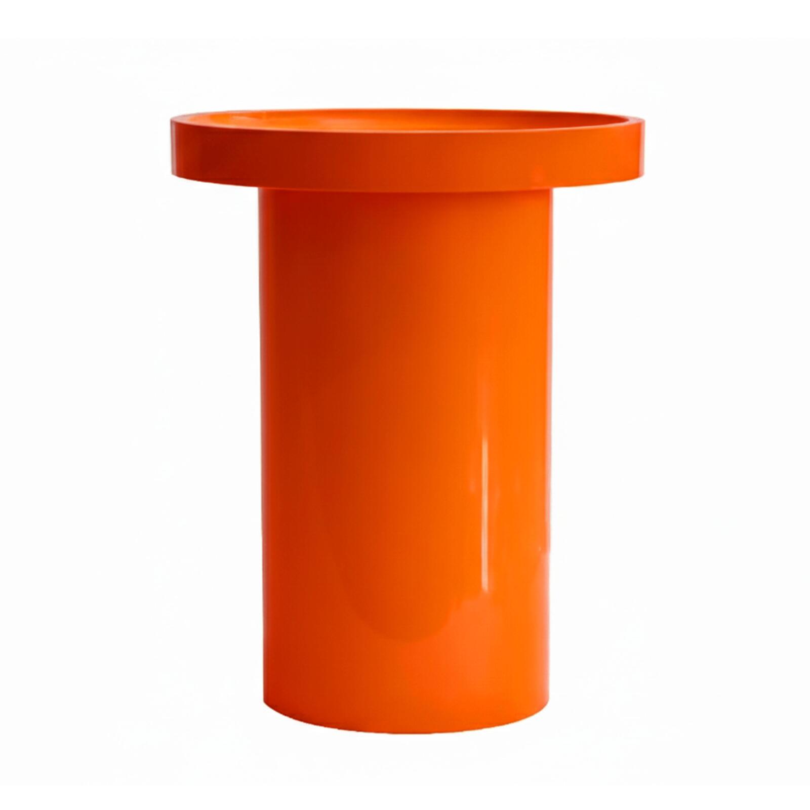 Table basse effet laqué ronde Ø40 cm