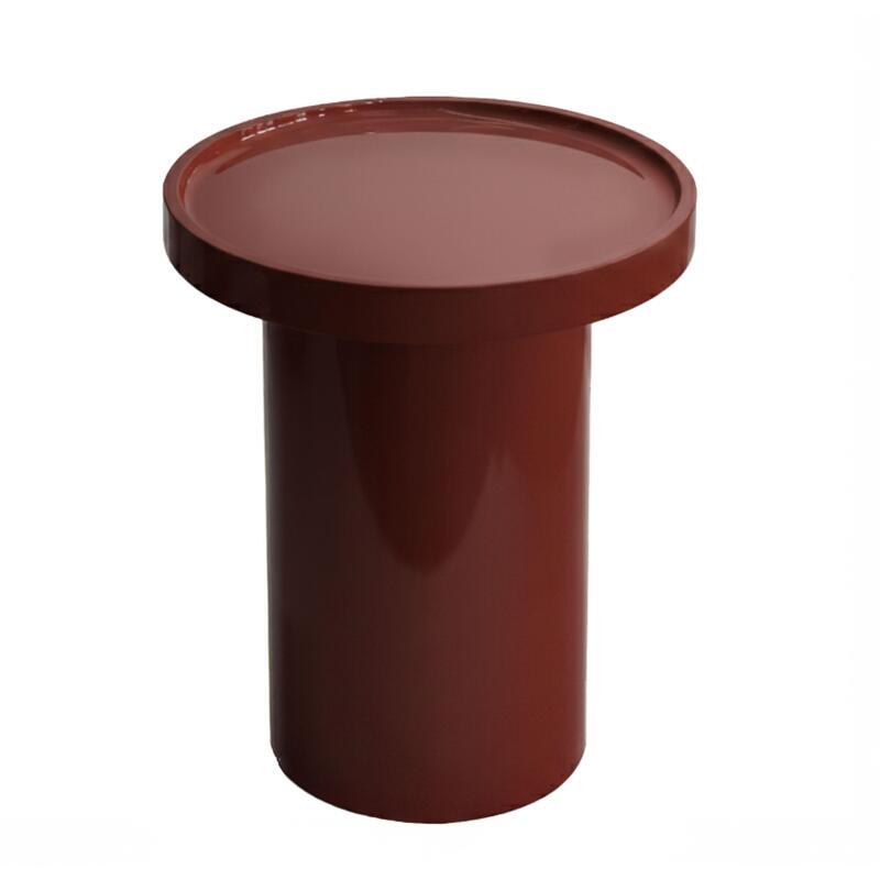 Table basse effet laqué ronde Ø40 cm
