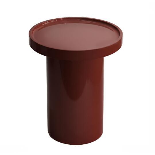 Table basse effet laqué ronde Ø40 cm