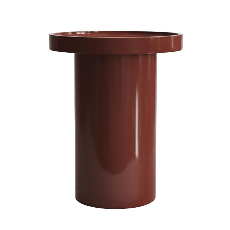 Table basse effet laqué ronde Ø40 cm (2/3)