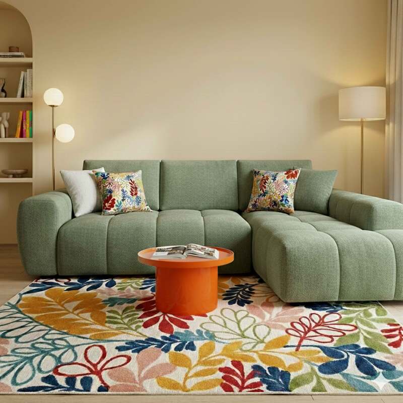 Table basse effet laqué ronde Ø50 cm (2/4)