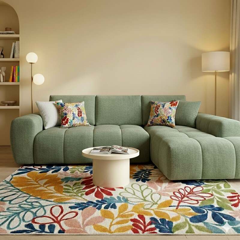 Table basse effet laqué ronde Ø50 cm (2/4)