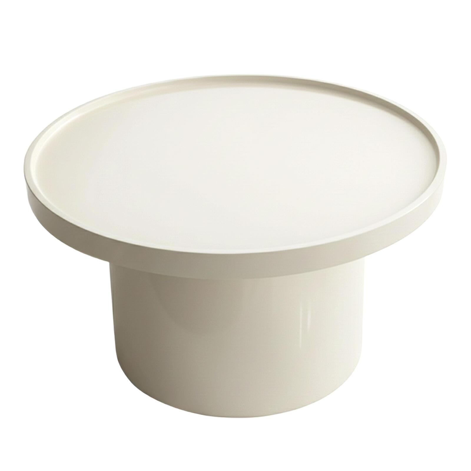 Table basse effet laqué ronde Ø70 cm