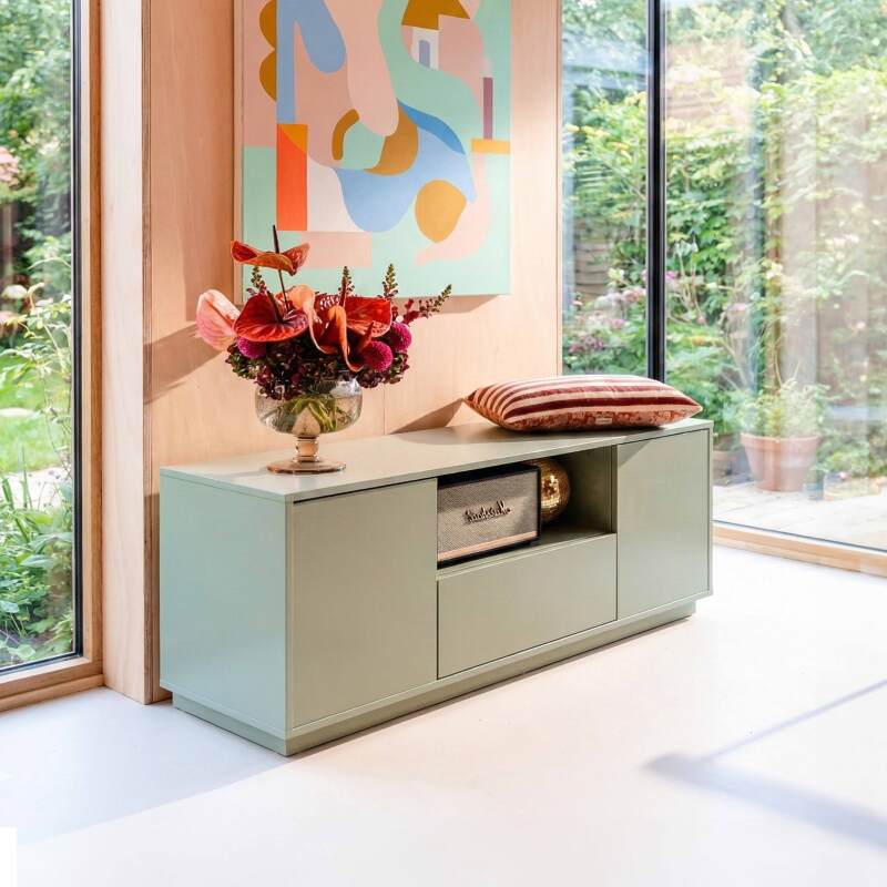 Meuble TV coloré 140 cm