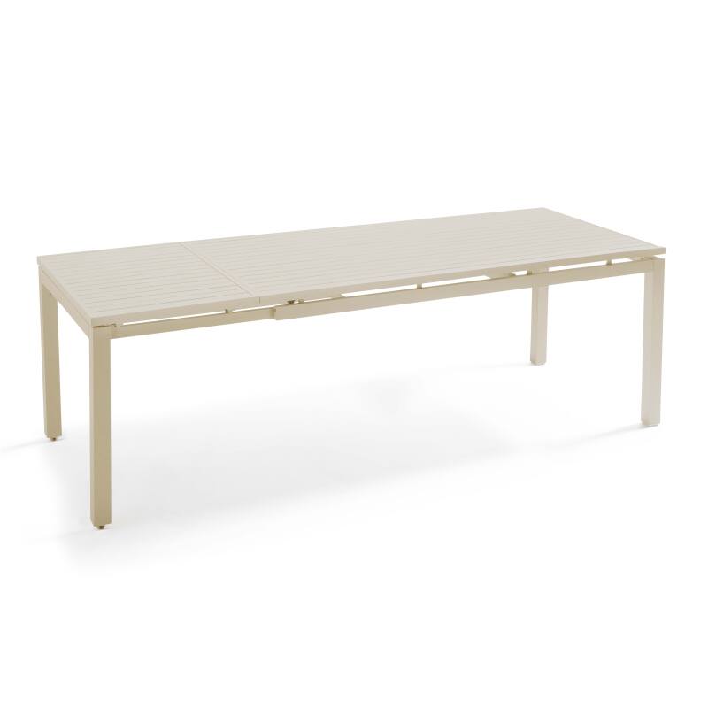 Table de jardin extensible en aluminium 8 à 10 personnes 180/240x90 cm