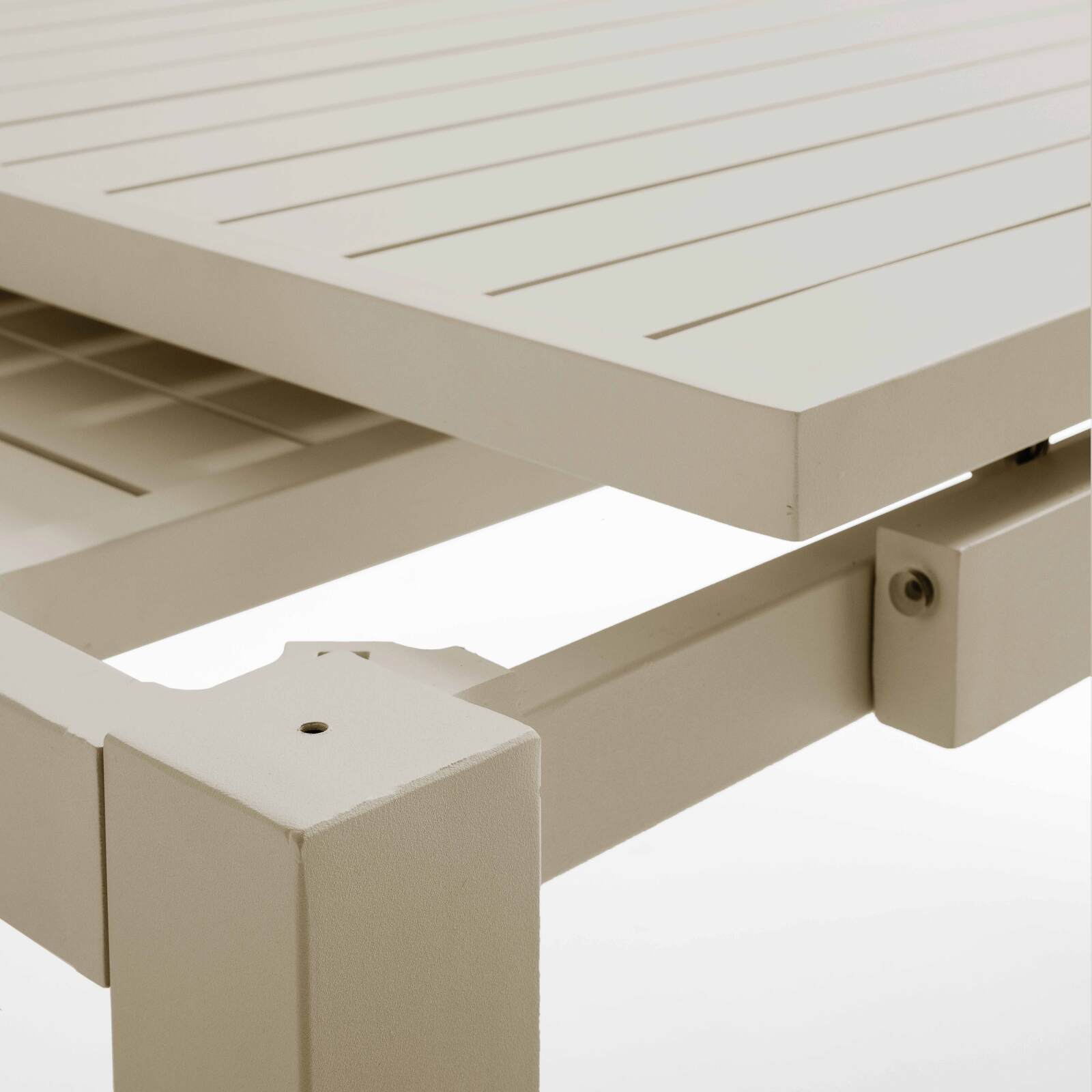 Table de jardin extensible en aluminium 8 à 10 personnes 180/240x90 cm