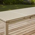 Table de jardin extensible en aluminium 180/240x90 cm et 8 chaises en textilène