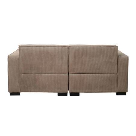 Canapé 2 places en velours côtelé avec coussins (4/6)