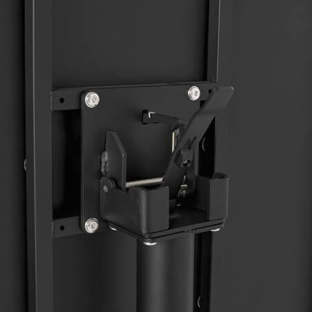 Table de jardin bistrot ronde inclinable en métal avec pied encastrable Ø70 cm et 2 chaises (5/8)