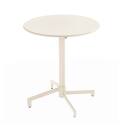 Table de jardin bistrot ronde inclinable en métal avec pied encastrable Ø70 cm et 2 chaises