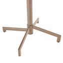 Table de jardin bistrot ronde inclinable en métal avec pied encastrable Ø70 cm et 2 chaises