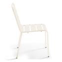 Table de jardin bistrot ronde inclinable en métal avec pied encastrable Ø70 cm et 2 chaises