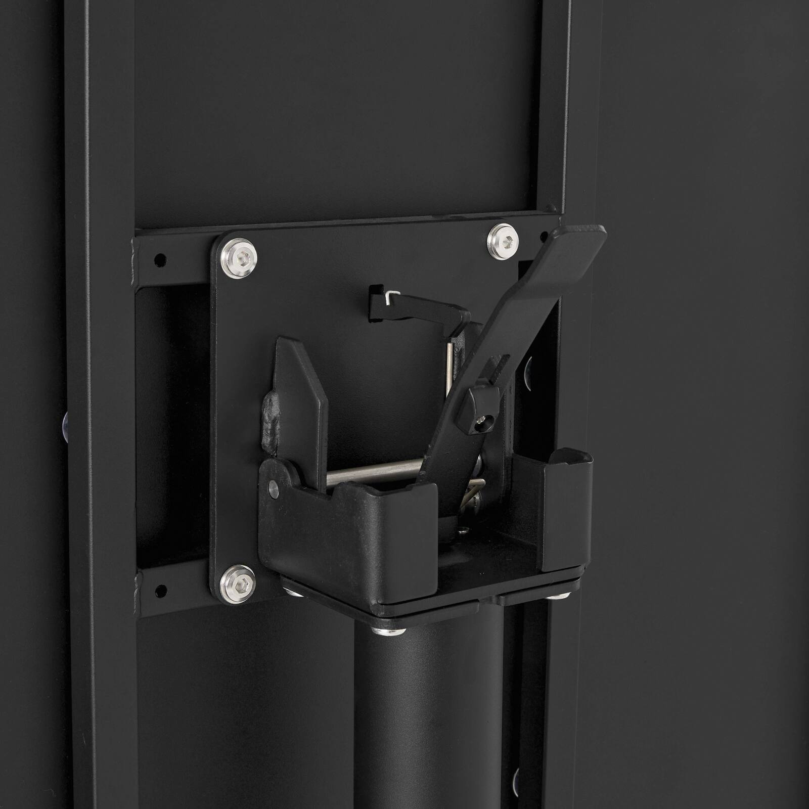 Table de jardin bistrot ronde inclinable en métal avec pied encastrable Ø70 cm et 2 chaises avec accoudoirs