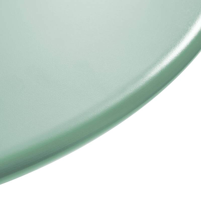 Table de jardin bistrot ronde inclinable en métal avec pied encastrable Ø70 cm et 2 chaises avec accoudoirs (4/8)