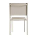 Chaise de jardin en aluminium et textilène