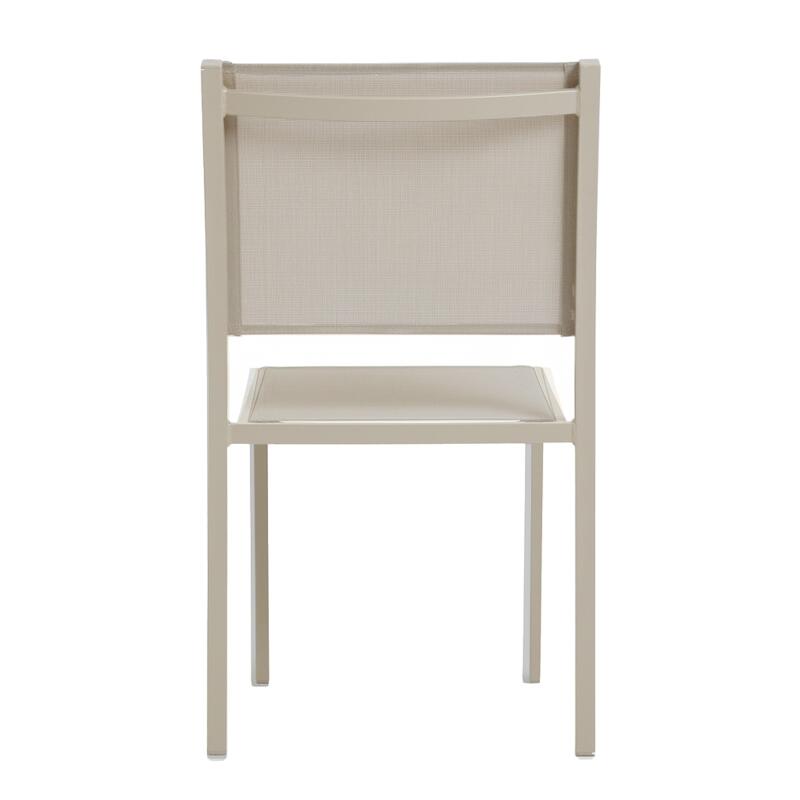 Chaise de jardin en aluminium et textilène (4/7)