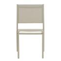 Chaise de jardin en aluminium et textilène