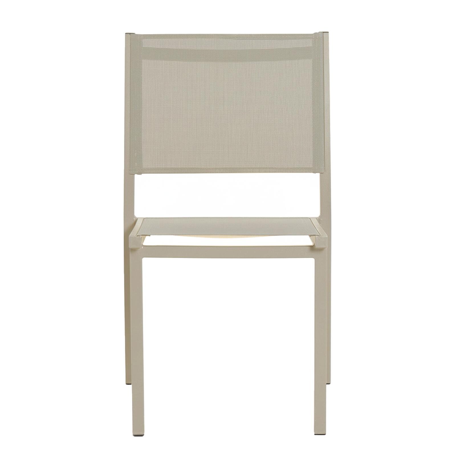 Chaise de jardin en aluminium et textilène