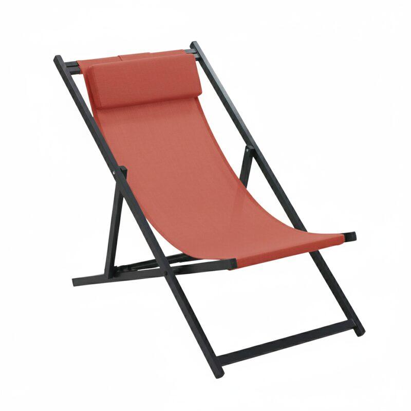 Lot de 2 chiliennes en aluminium inclinables 4 positions (5/7)