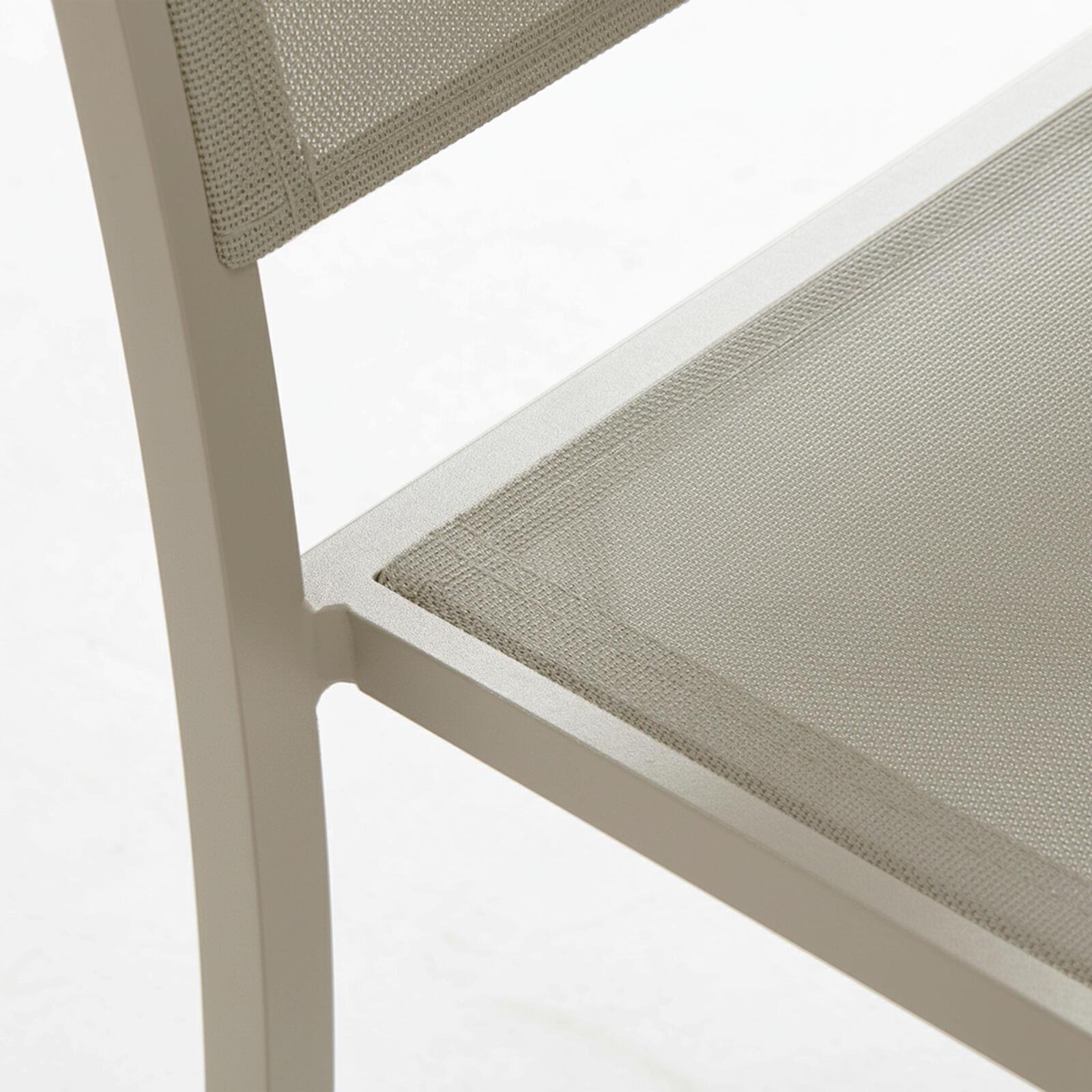 Chaises de jardin en aluminium et textilène - Lot de 2