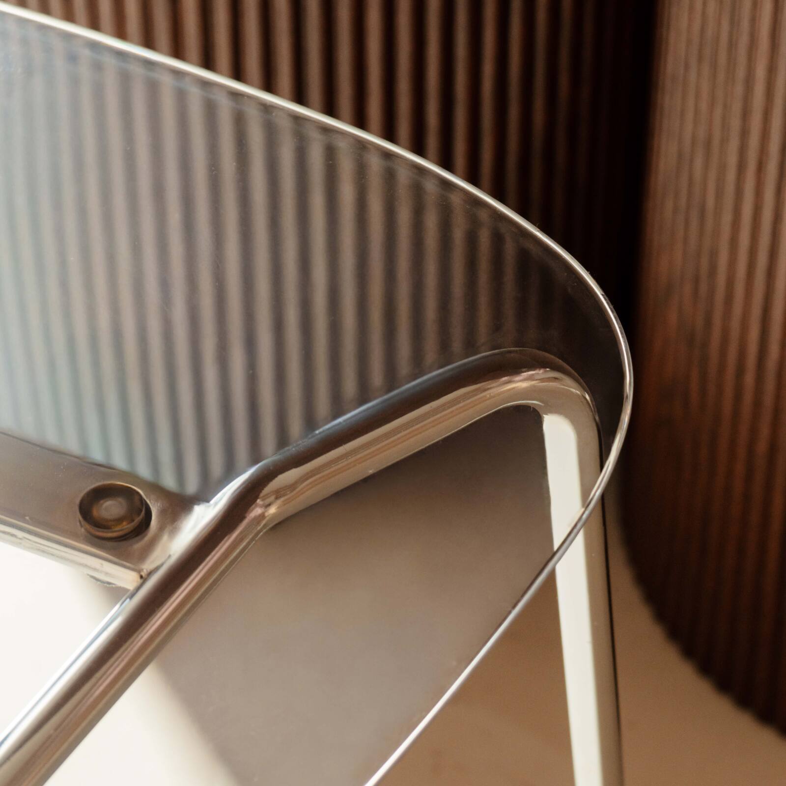 Chaises en plastique et métal transparentes - Lot de 2