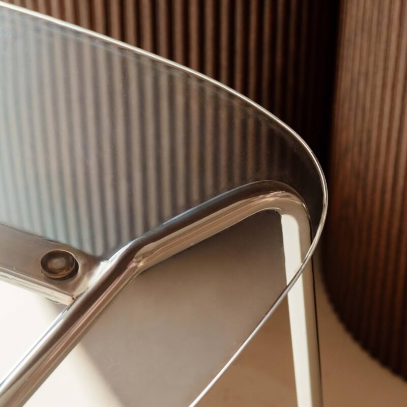 Chaises en plastique et métal transparentes - Lot de 2 (6/7)