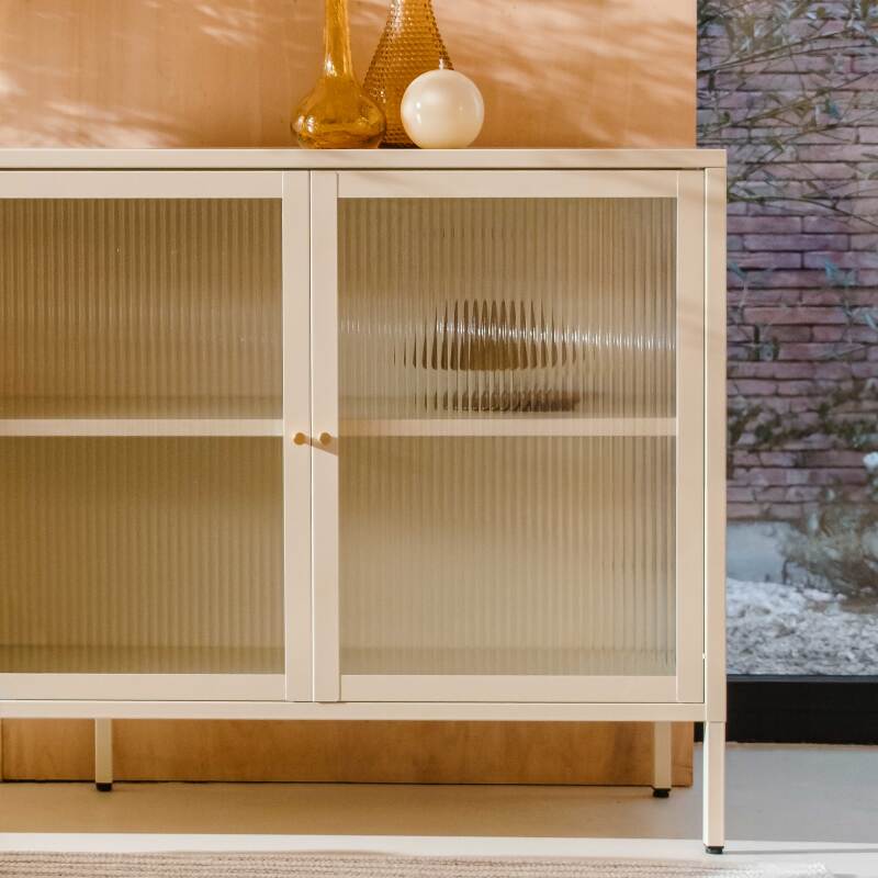 Buffet en métal 3 portes 140 cm (3/8)