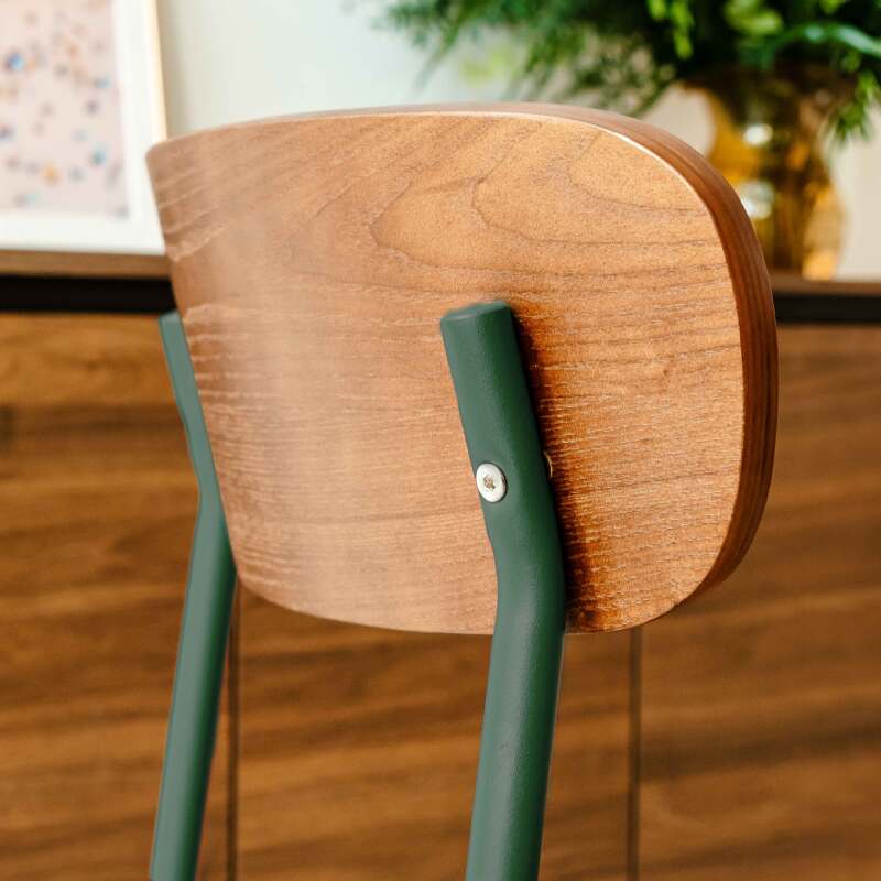 Chaises en bois et métal - Lot de 2 (2/7)