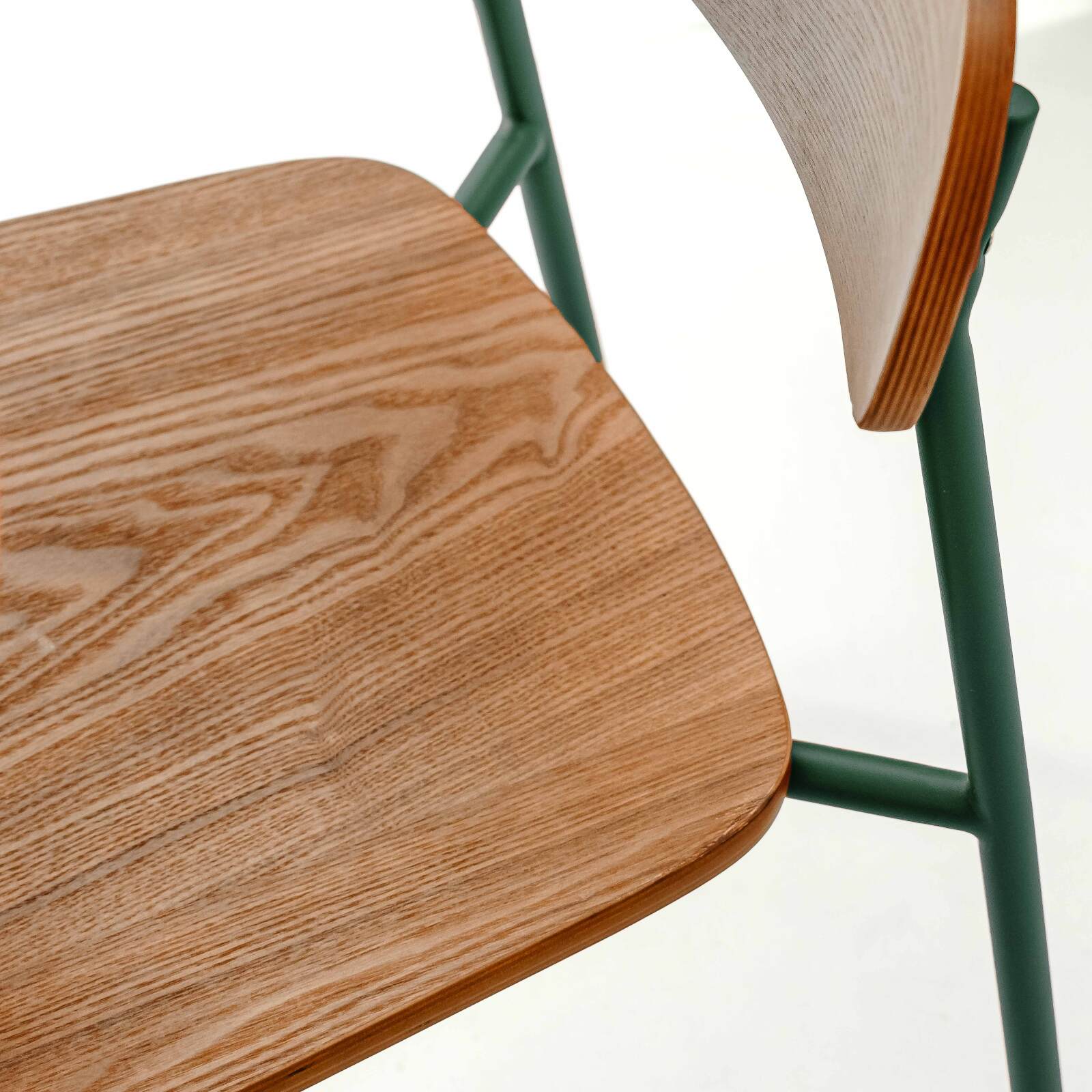 Chaises en bois et métal - Lot de 2