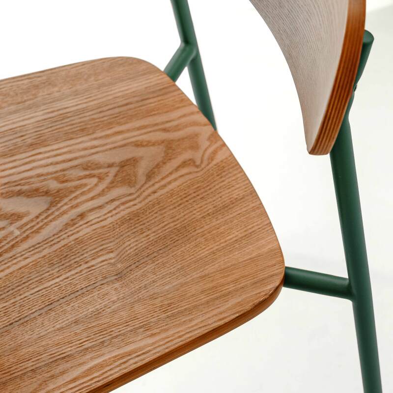 Chaises en bois et métal - Lot de 2 (6/7)