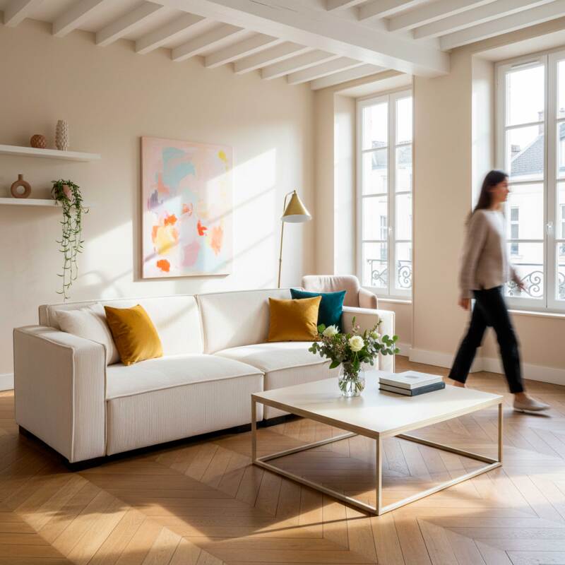 Table basse en métal carrée 90x90 cm