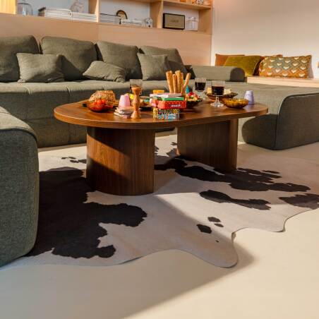 Tapis patchwork en peau de vache 4'0