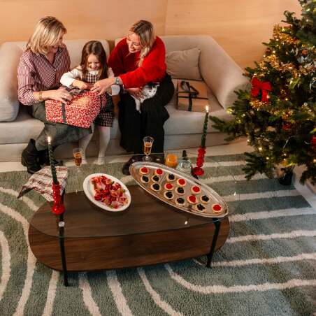 Tapis style scandinave à poils longs rectangulaire (2/5)